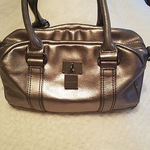 Calvin Klein pewter handbag